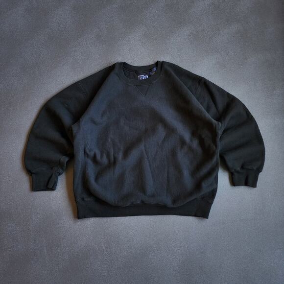 Vintage Gap Athletics Black Sweatshirt XL - Picture 1 of 7